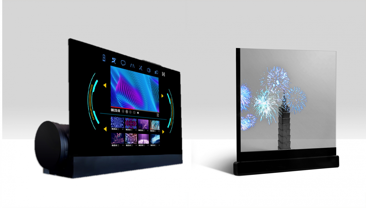 可卷式、折迭性、高透明